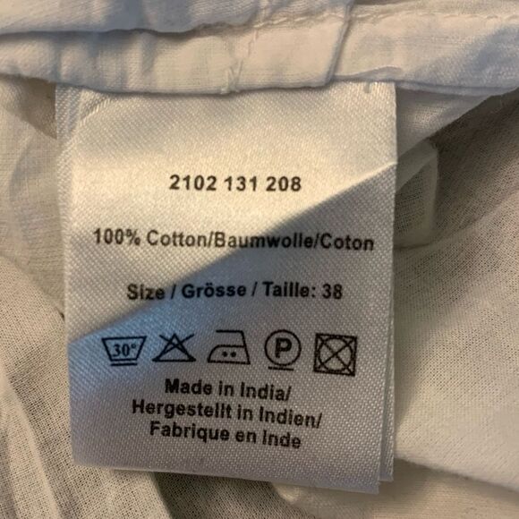 Day Birger et Mikkelsen white cotton strapless embroidered dress size 38 or 8 - Picture 7 of 7